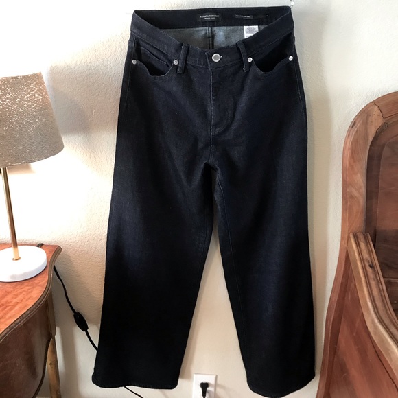 Banana Republic High Rise Wide Leg Jean, 28P dark - Picture 3 of 8